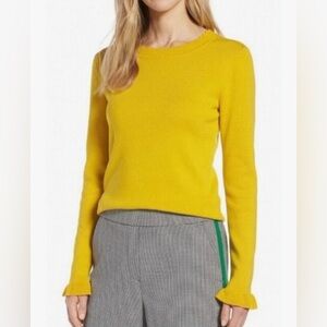 Halogen Scallop Trim Sweater